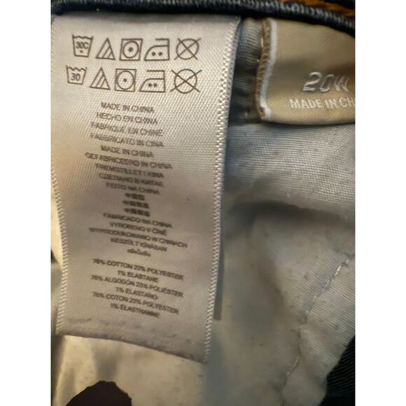 Michael Kors Straight Leg Jeans, Dark Wash Stretch Denim, Women's Plus Size 20W - Picture 6 of 6